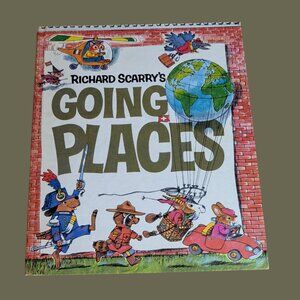 Richard Scarry’s Going Places Look and Learn Library Golden Press 1974